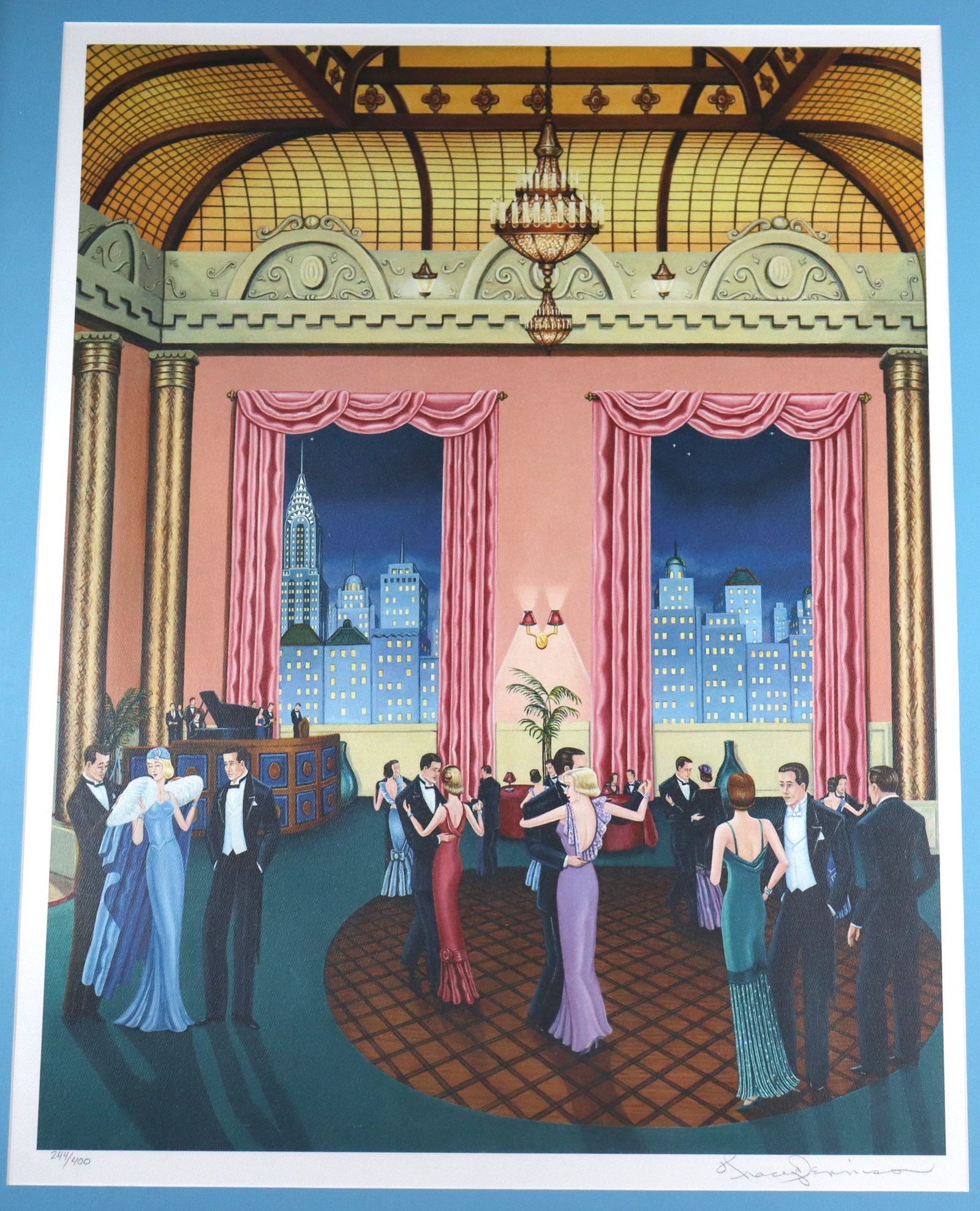 Framed serigraph signed and numbered 244 / 400. - 2