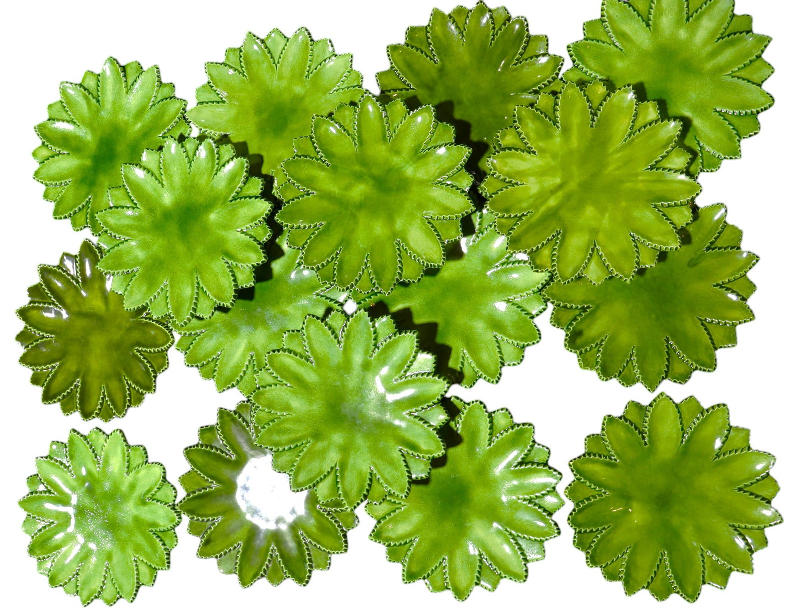 16 x Pineapple leaf plates - 4