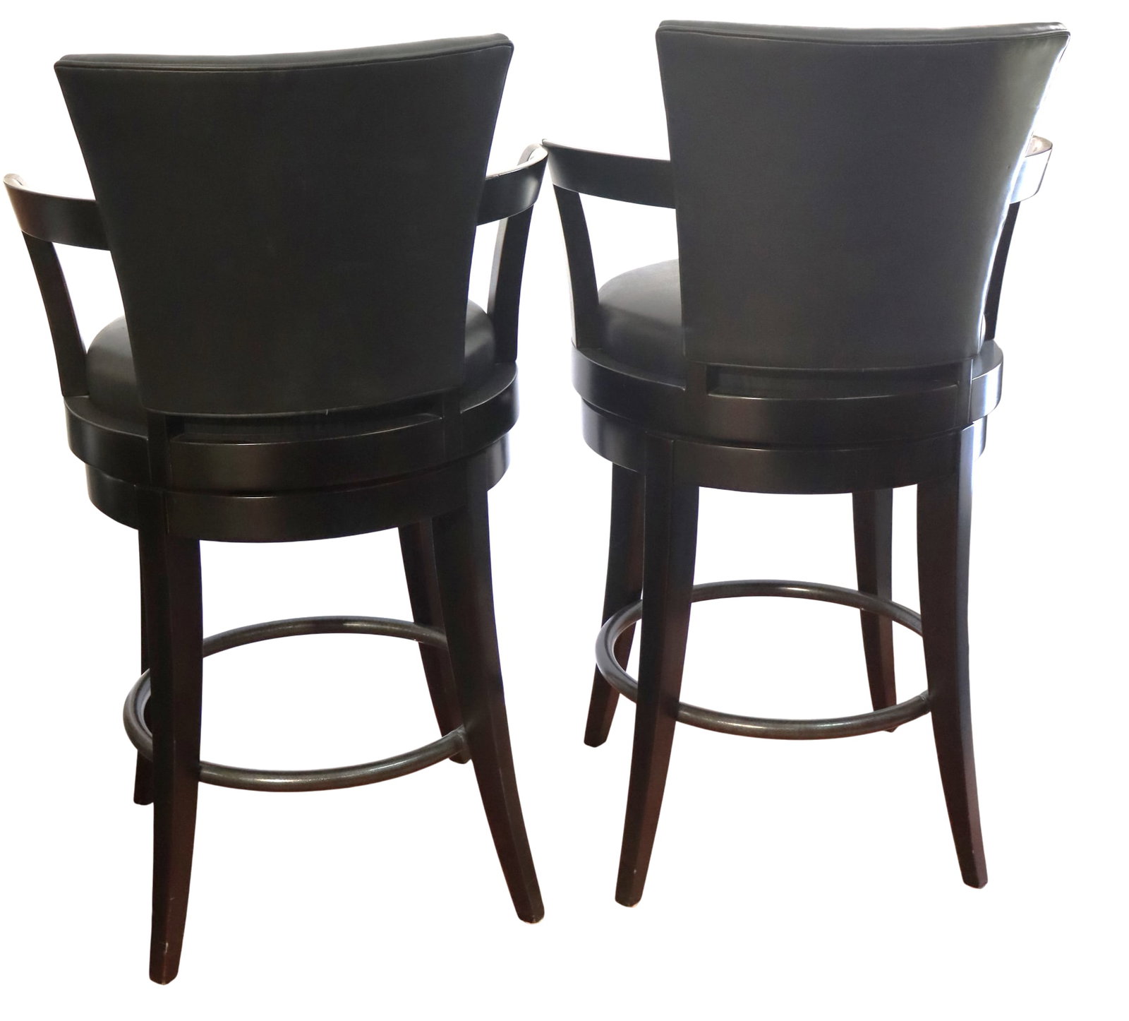 Two Swivel Bar Stools. - 7