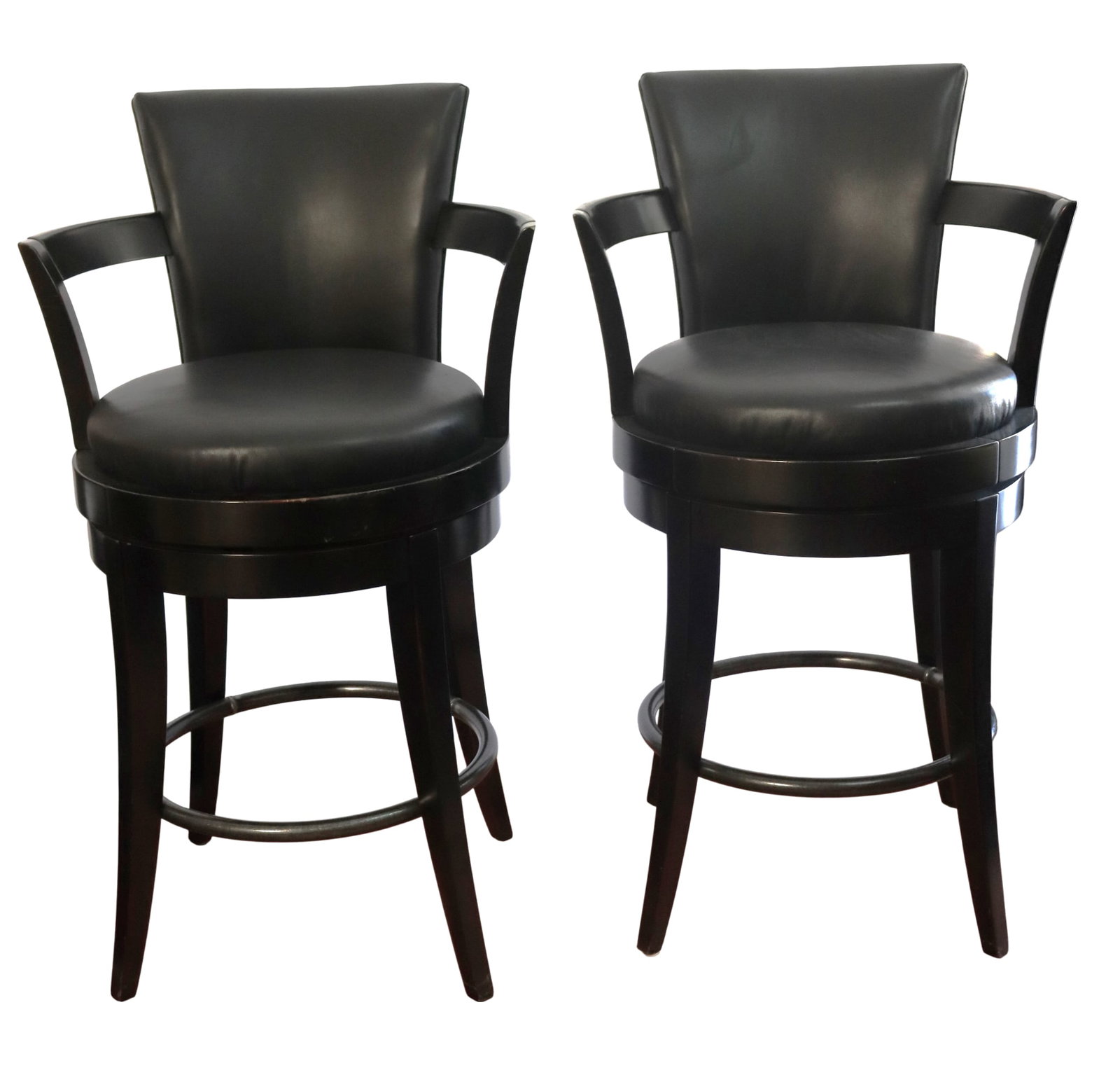 Two Swivel Bar Stools. - 2