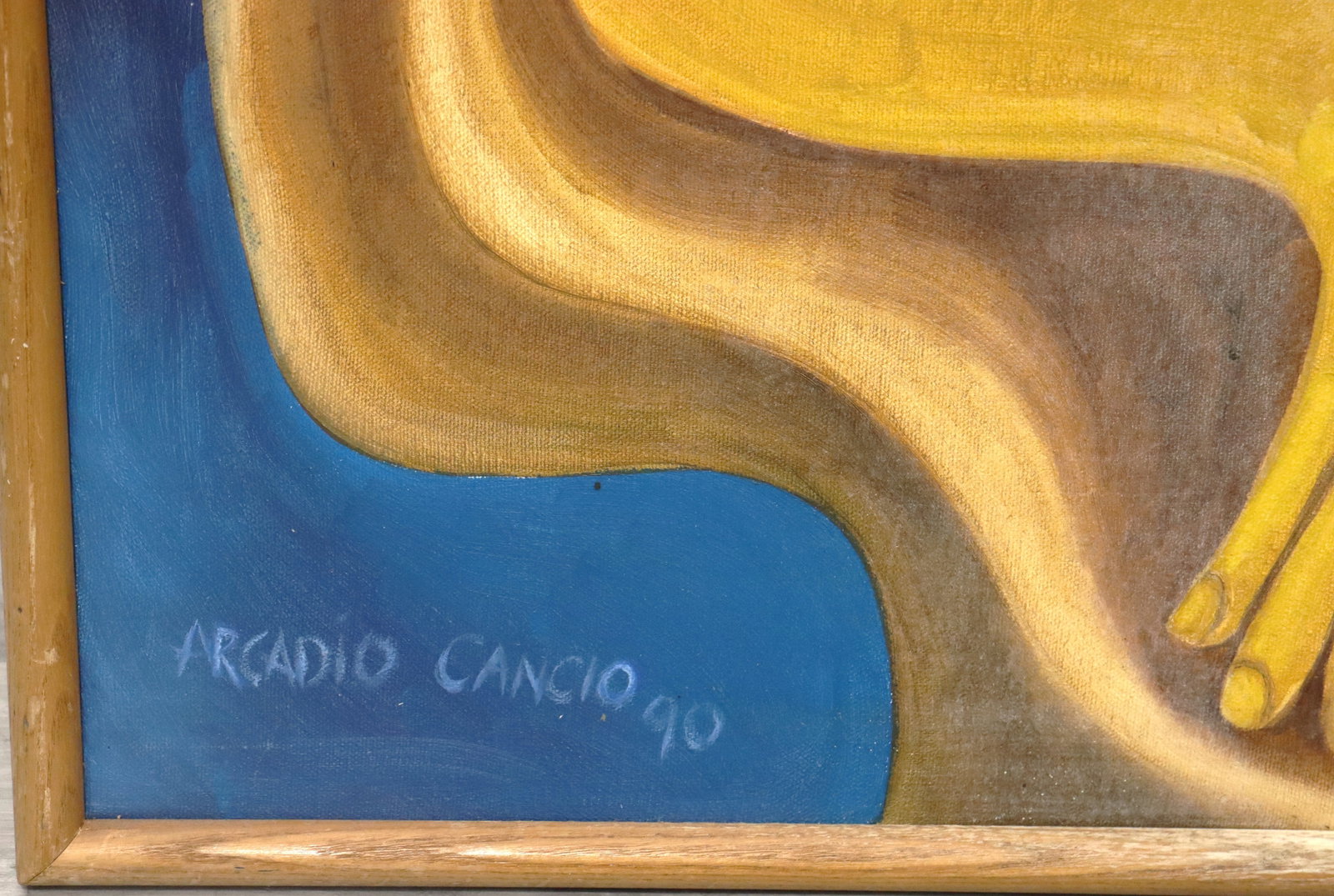 Framed Oil on Canvas signed Arcadio Cancio dated 90 - 2