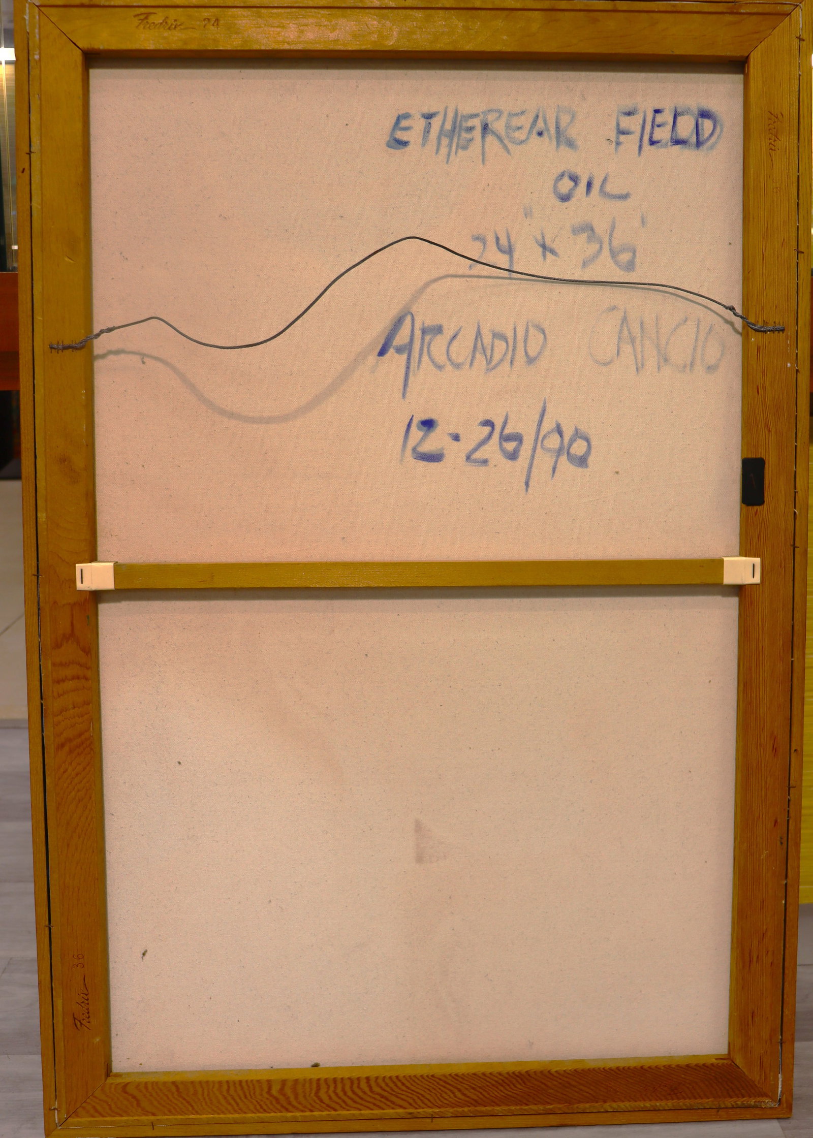 Framed Oil on Canvas signed Arcadio Cancio dated 90 - 4