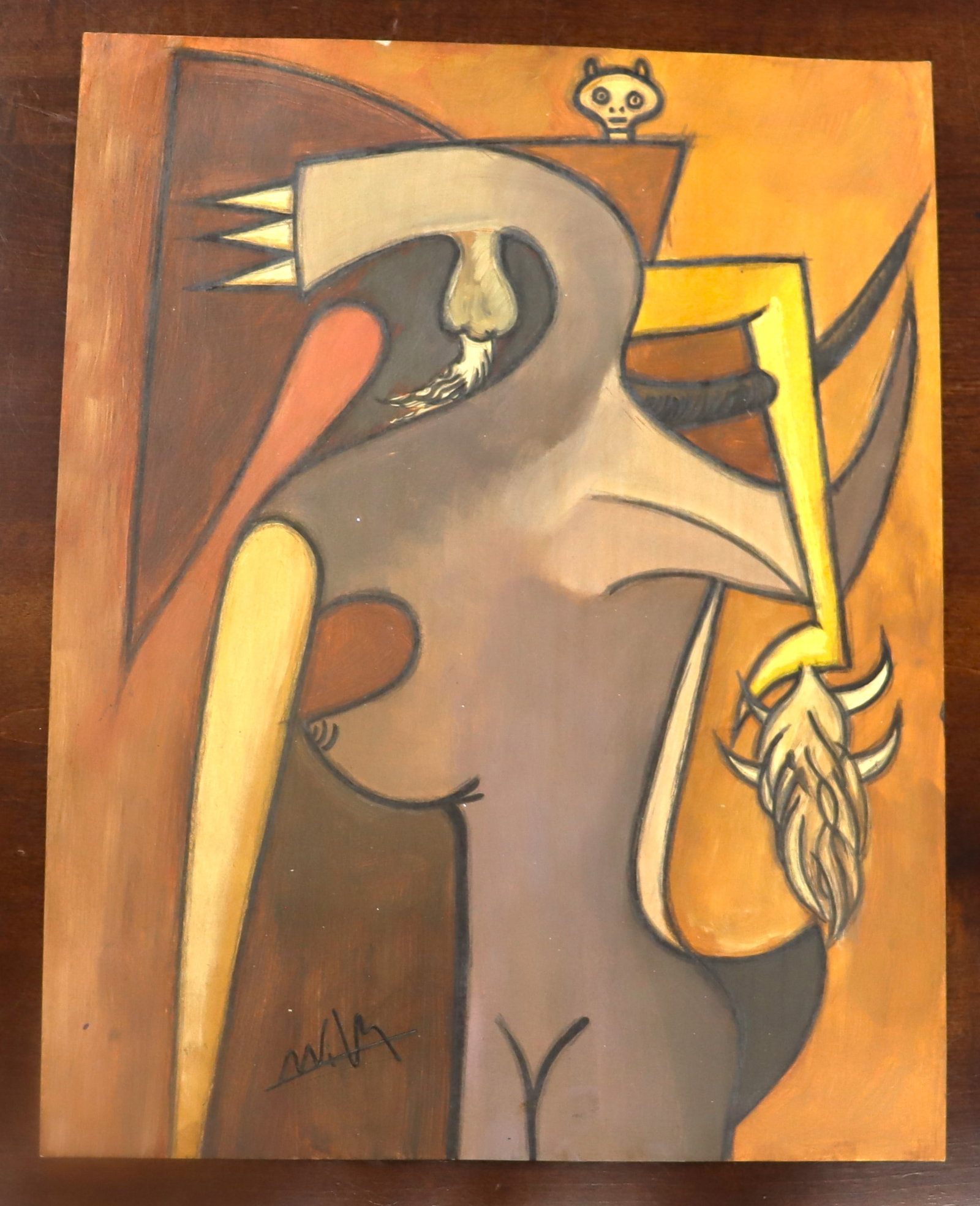 Mixed Media on paper signed Wifredo Lam - 5