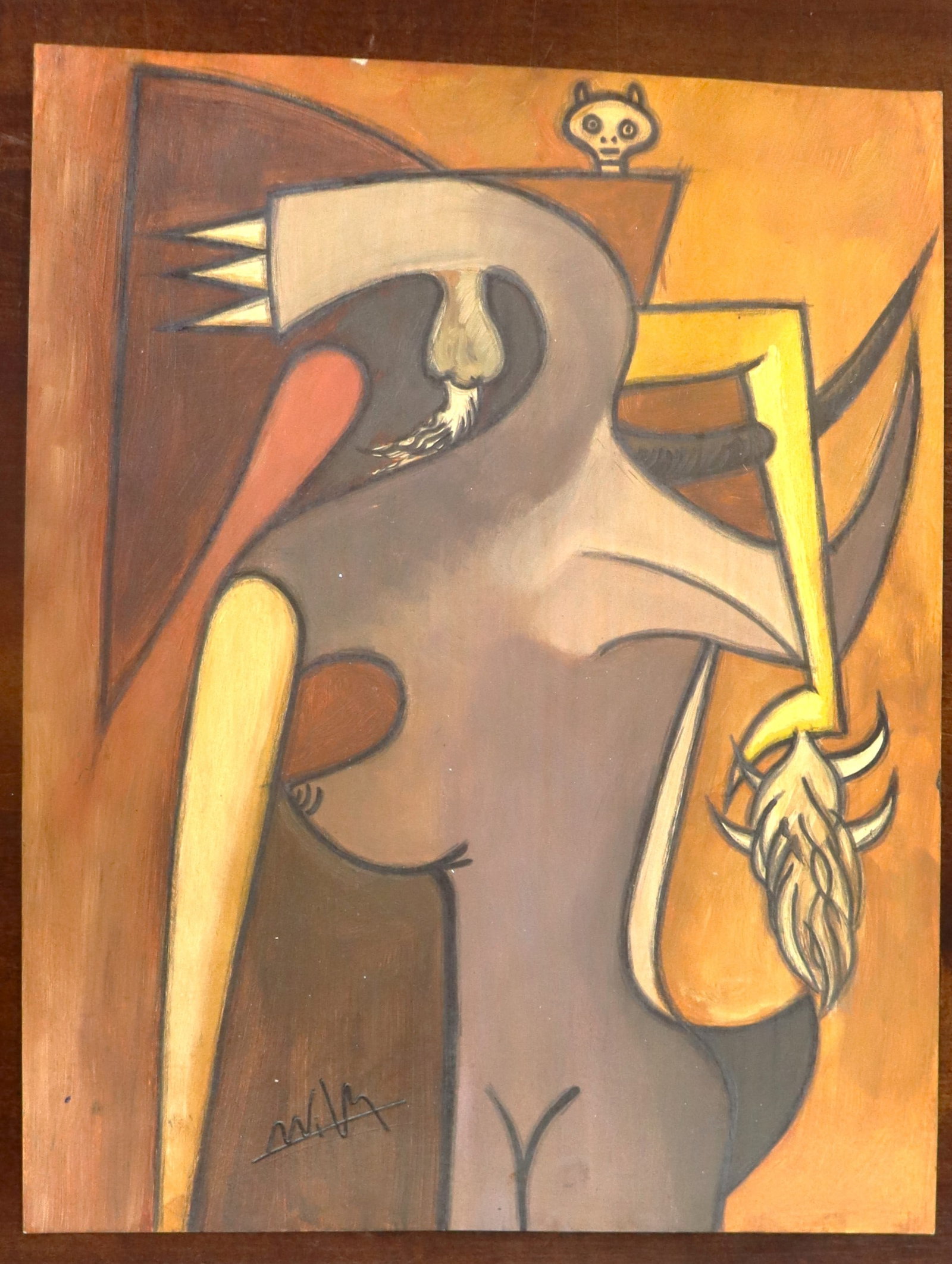 Mixed Media on paper signed Wifredo Lam - 7