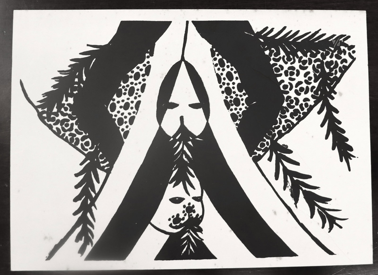 Collagraphy P/A on paper by Belkis Ayon: Collagraphy P/A on paper by Belkis Ayon Belkis Ayon was a Cuban printmaker who specialized in the technique of collagraphy. Ayon created large, highly detailed allegorical collagraphs based on