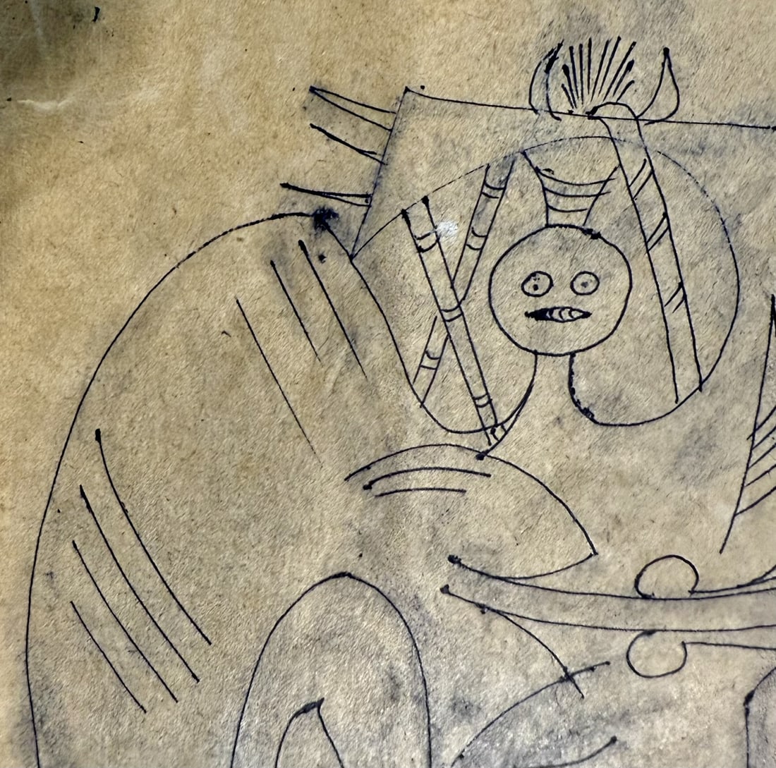 Ink on Paper signed lam and dated 1950 - 4