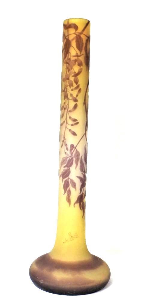 Authentic Large Emile Galle Vase - 10