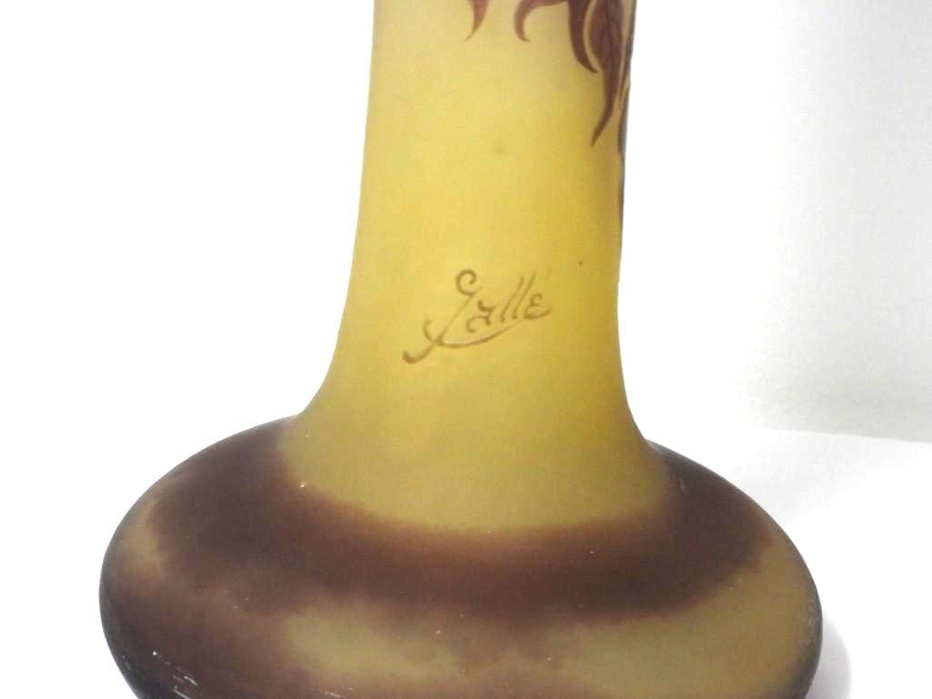 Authentic Large Emile Galle Vase - 11