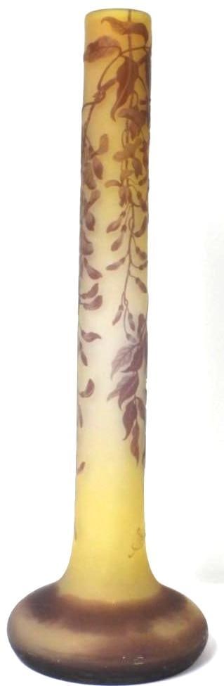 Authentic Large Emile Galle Vase - 12
