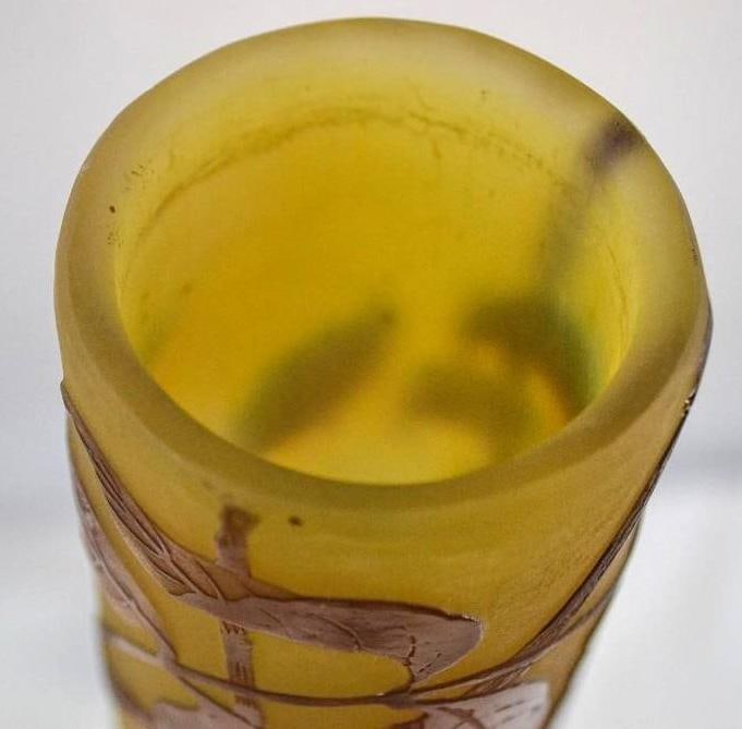 Authentic Large Emile Galle Vase - 4