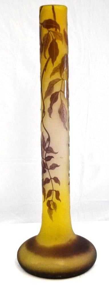 Authentic Large Emile Galle Vase - 7