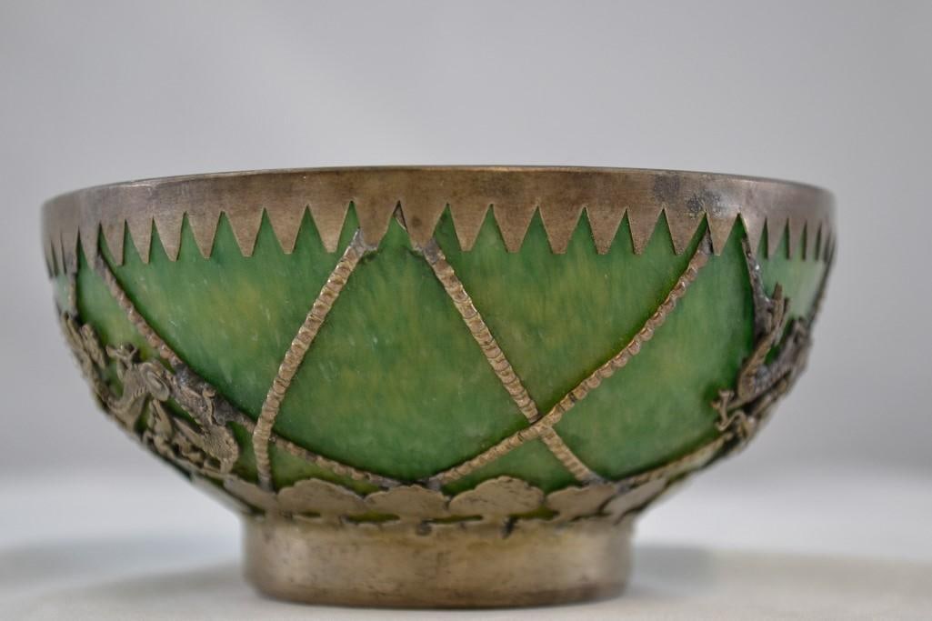 Two Chinese Jade Bowls - 16