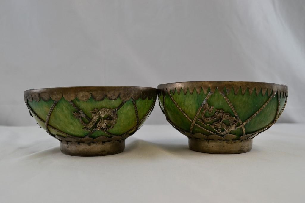Two Chinese Jade Bowls - 3
