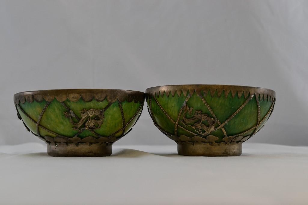 Two Chinese Jade Bowls - 4