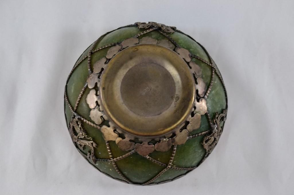 Two Chinese Jade Bowls - 8