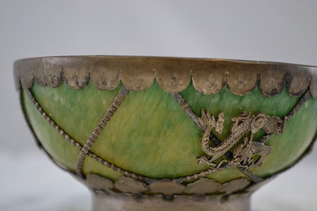 Two Chinese Jade Bowls - 9