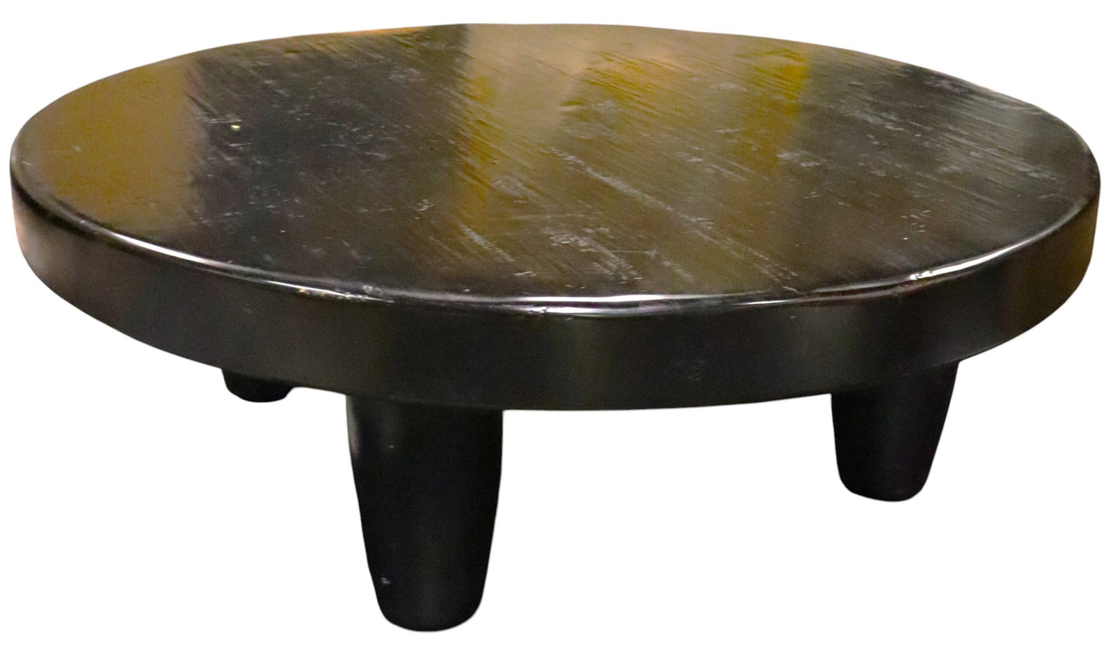 Large Coffee table which features a solid wood top (1 of 10)