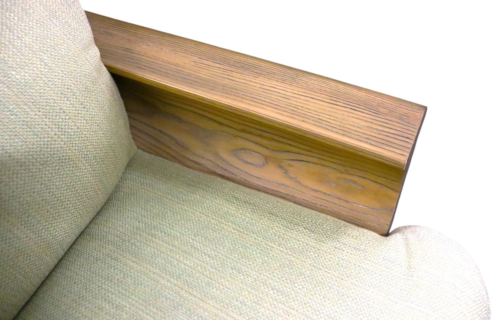 Vintage Wood Rustic Three-Seater Sofa - 3