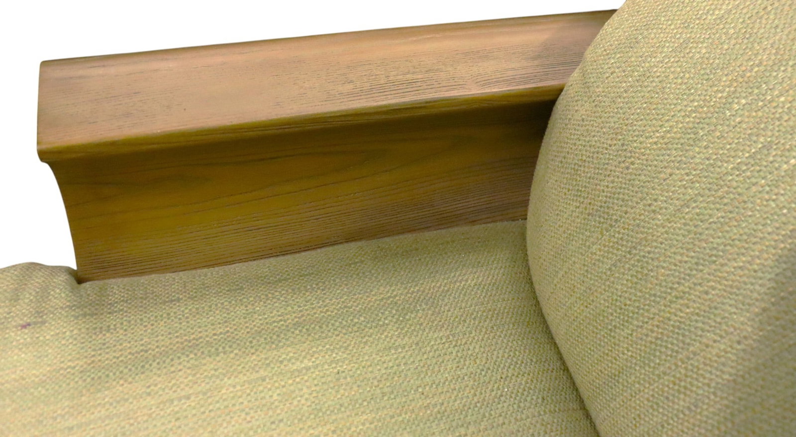 Vintage Wood Rustic Three-Seater Sofa - 4