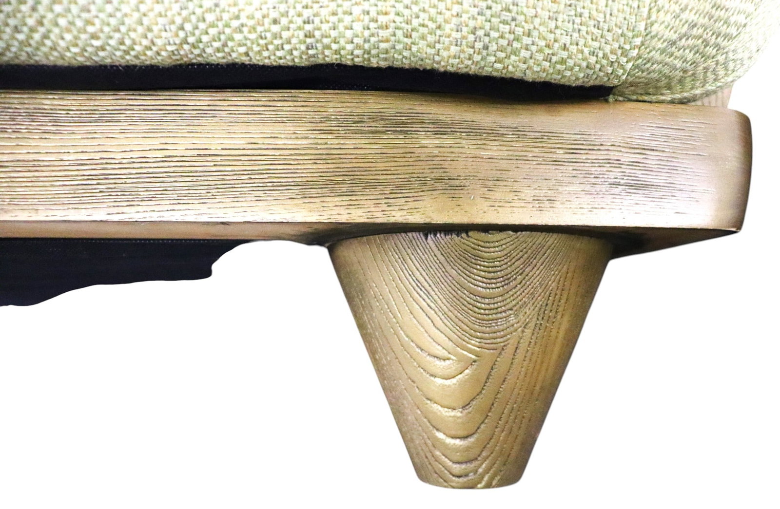 Vintage Wood Rustic Three-Seater Sofa - 6