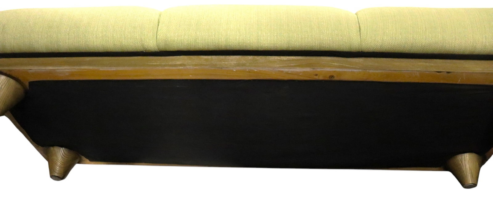 Vintage Wood Rustic Three-Seater Sofa - 7