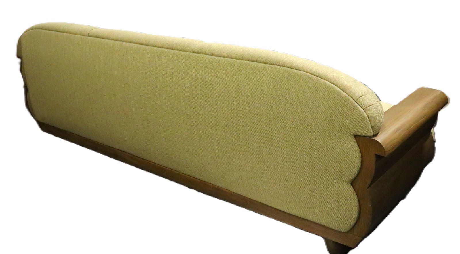 Vintage Wood Rustic Three-Seater Sofa - 8