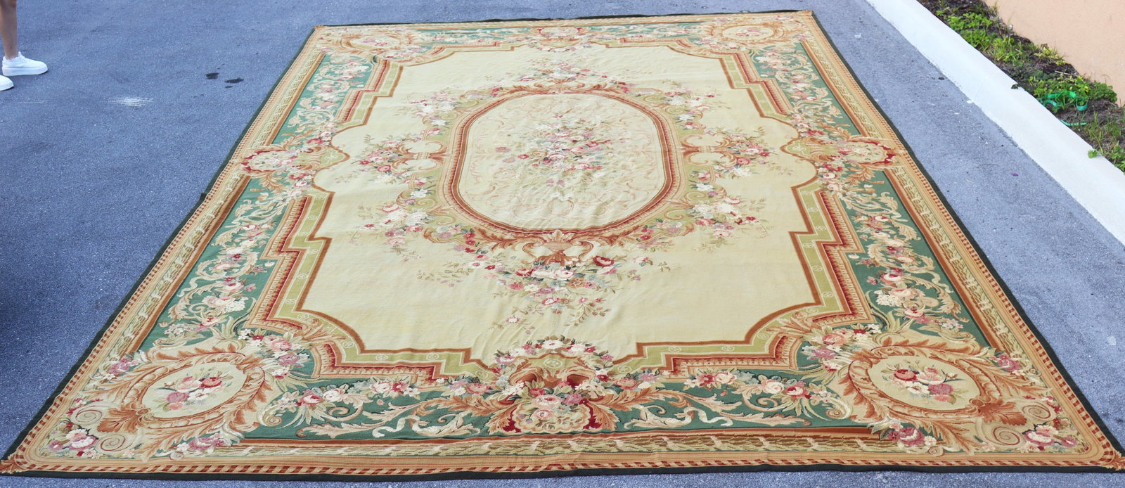 French Aubusson style area rug - 2
