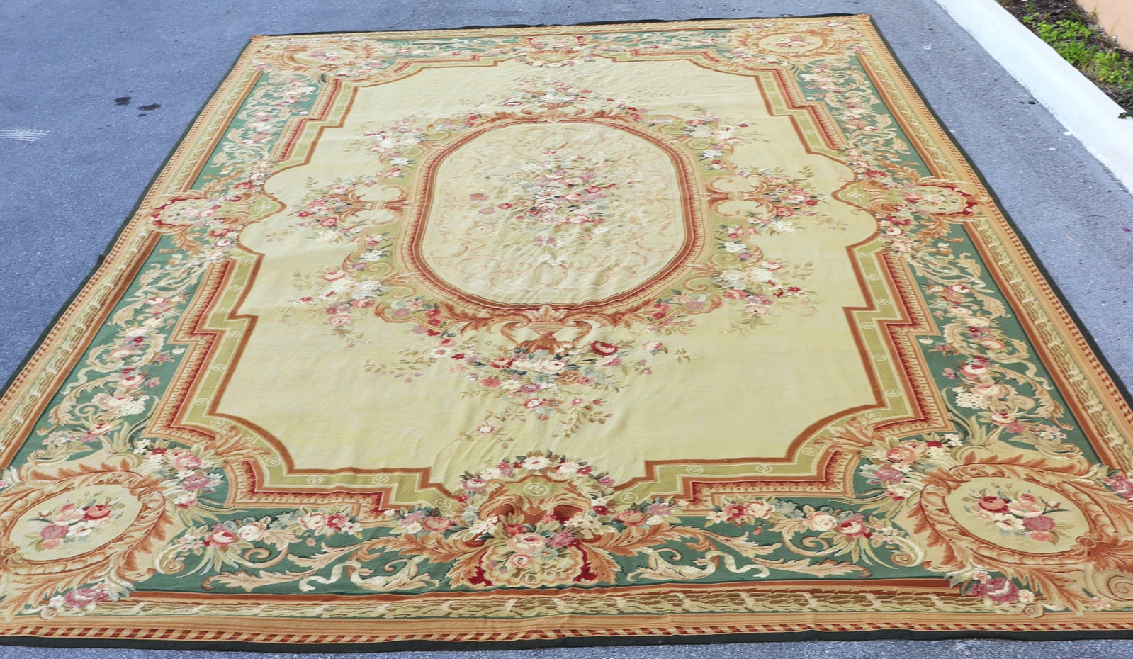 French Aubusson style area rug - 4