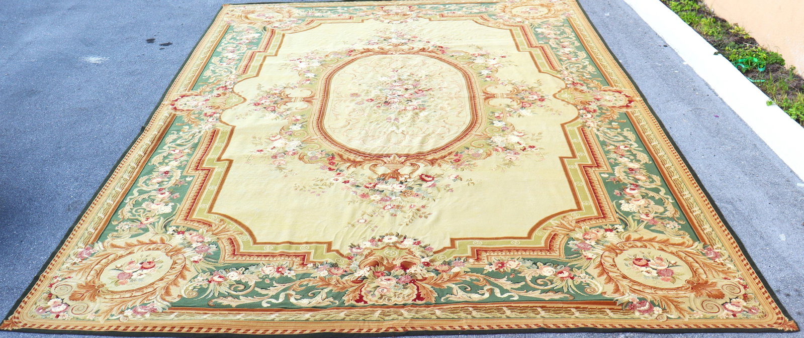 French Aubusson style area rug - 5