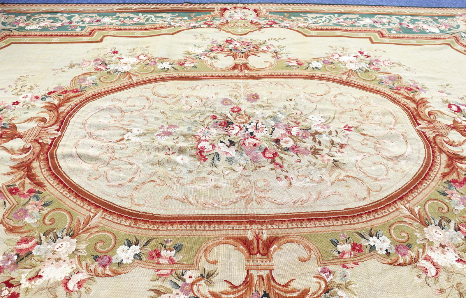 French Aubusson style area rug - 7