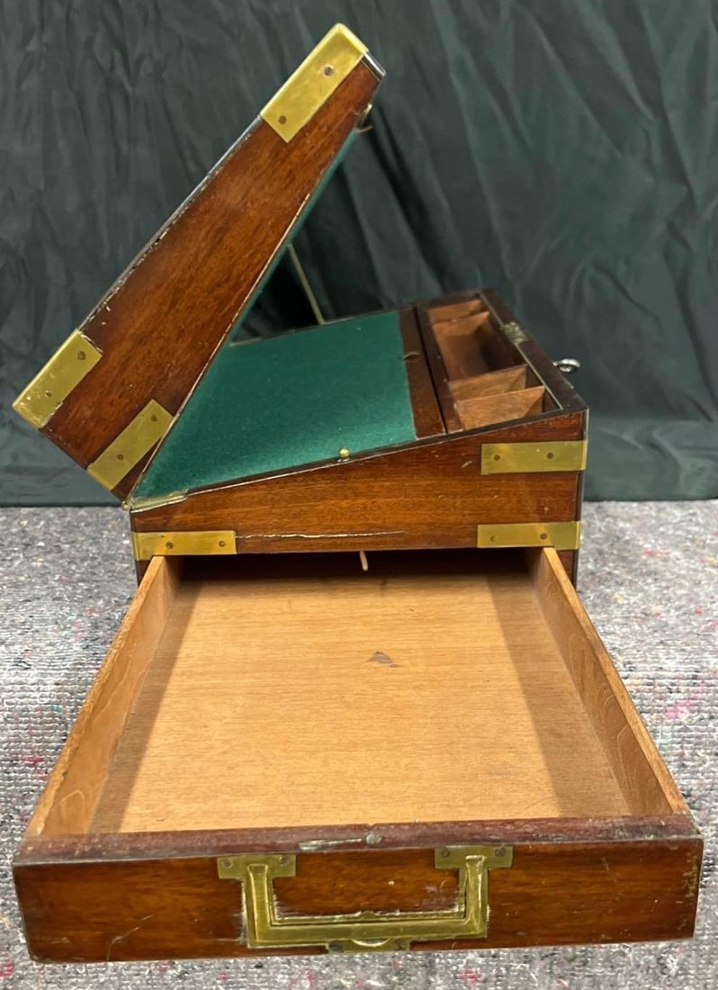 Regency wooden writing box. - 12