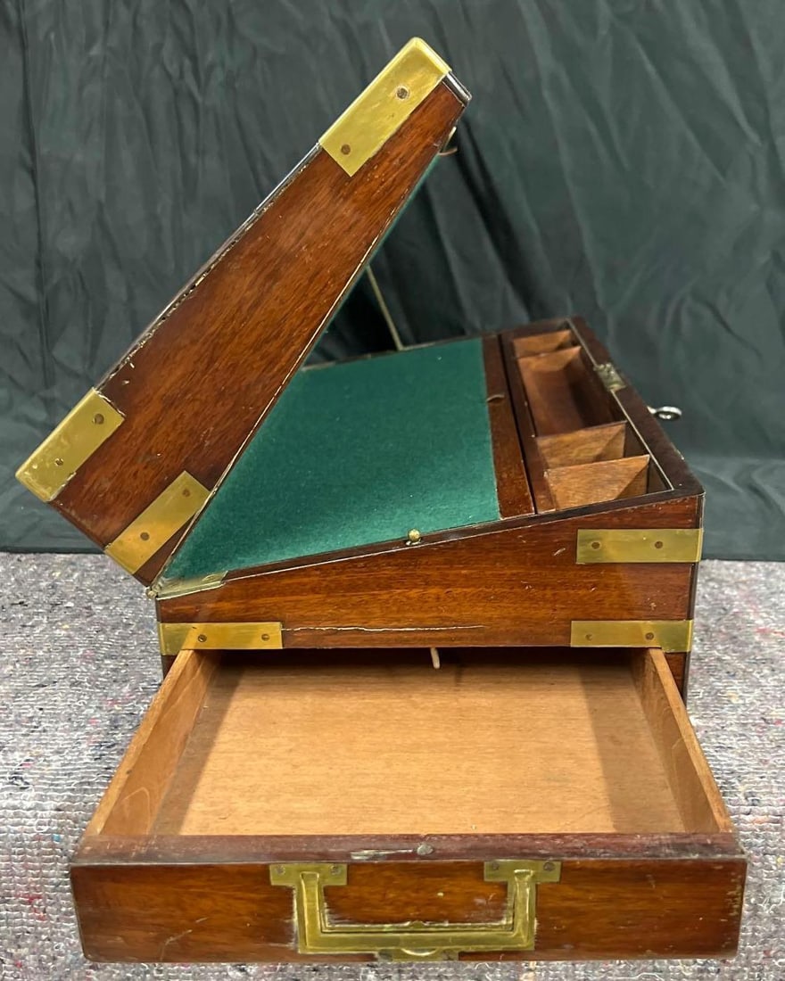 Regency wooden writing box. - 13