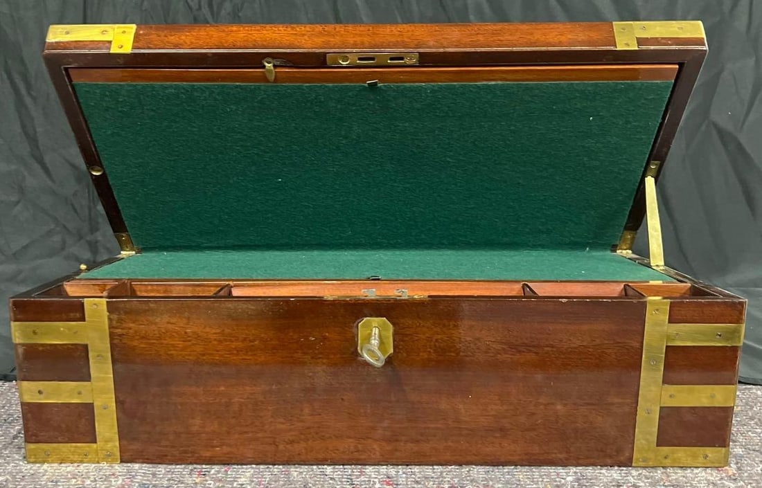 Regency wooden writing box. - 14