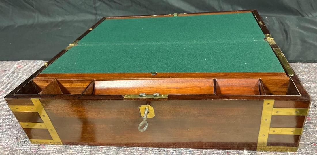 Regency wooden writing box. - 16