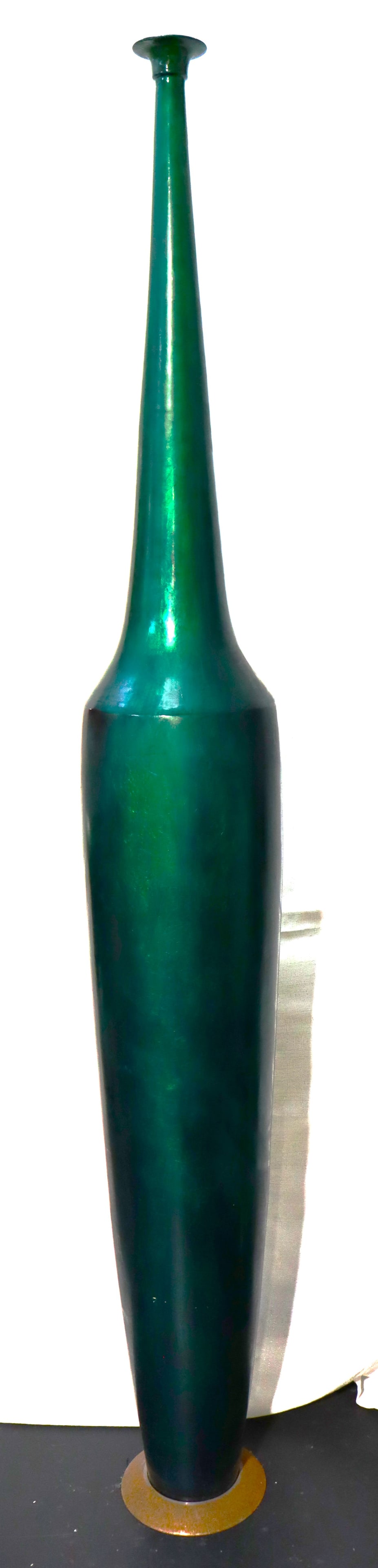 Large Flute Vase neoclassic signed by Tommy Zen and dated 2004: Large Flute Vase neoclassic signed by Tommy Zen and dated 2004 Tommy Zen Canadian artist creates unique earthenware pieces, in the manner of a sculptor. His enthusiasm for the matter and his atte