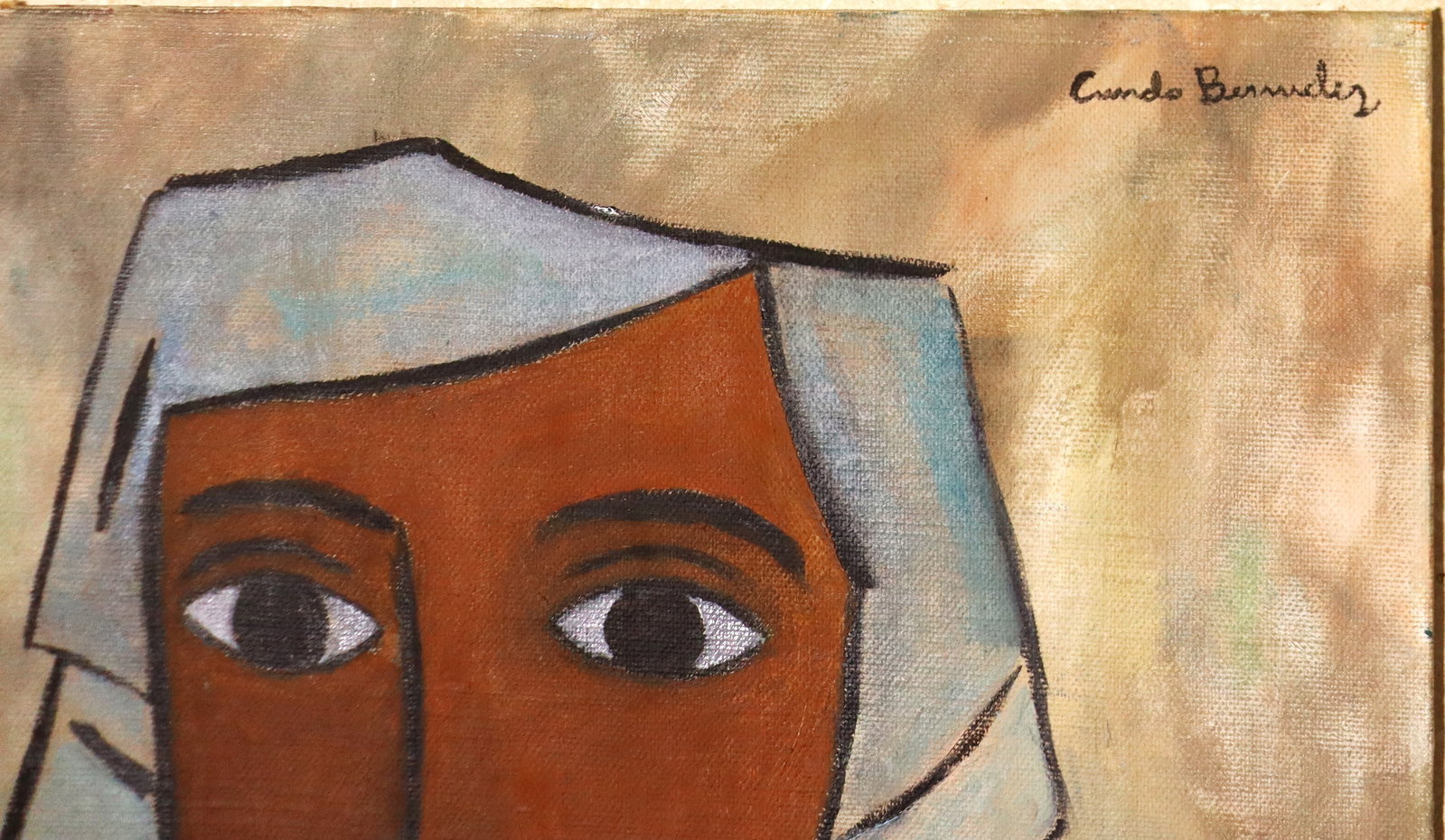Unframed Oil on canvas panel signed Cundo Bermudez - 3