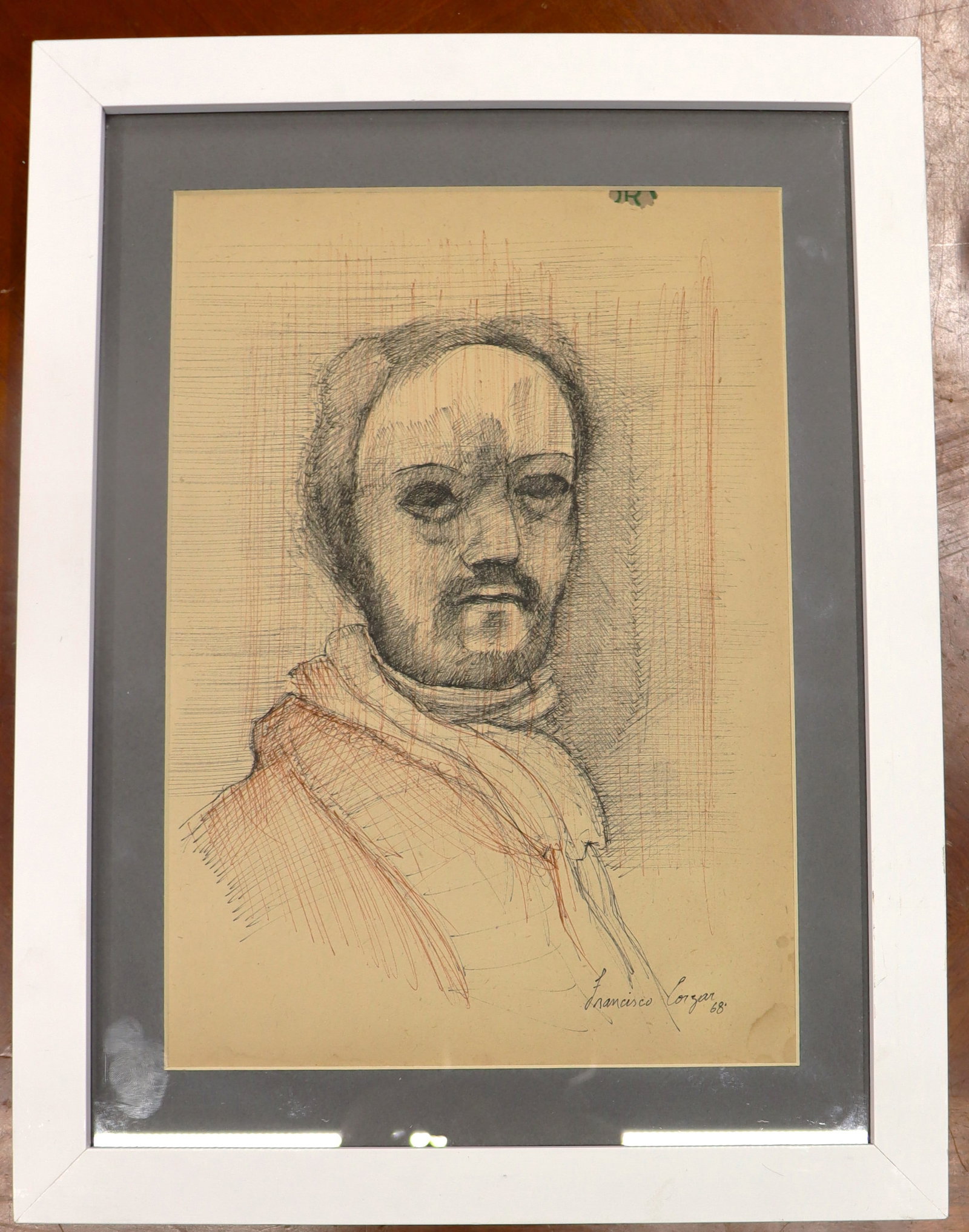 Framed Pencil on paper signed Francisco Corzas and dated 68: Framed Pencil on paper signed Francisco Corzas and dated 68Francisco Corzas (1936 - 1983) MexicoWe do not have a COA for this piece and is therefore being sold in the manner of Francisco