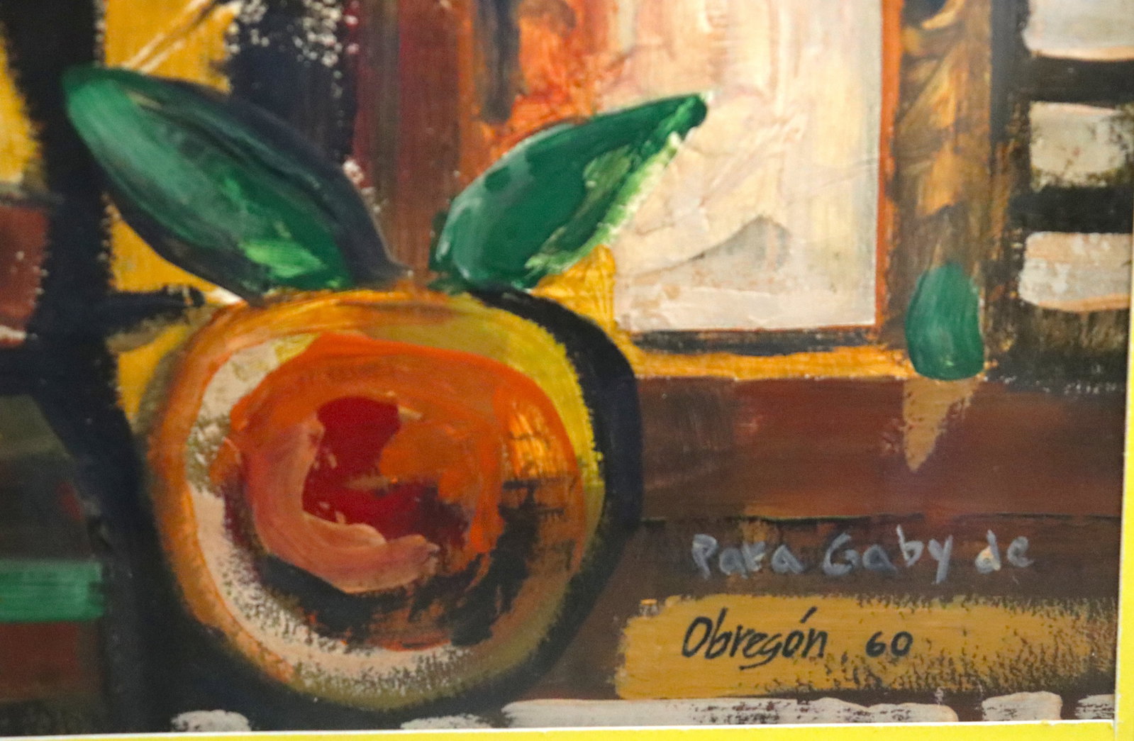 Framed Mixed Media on paper signed Alejandro OBREGON dated 60 - 2