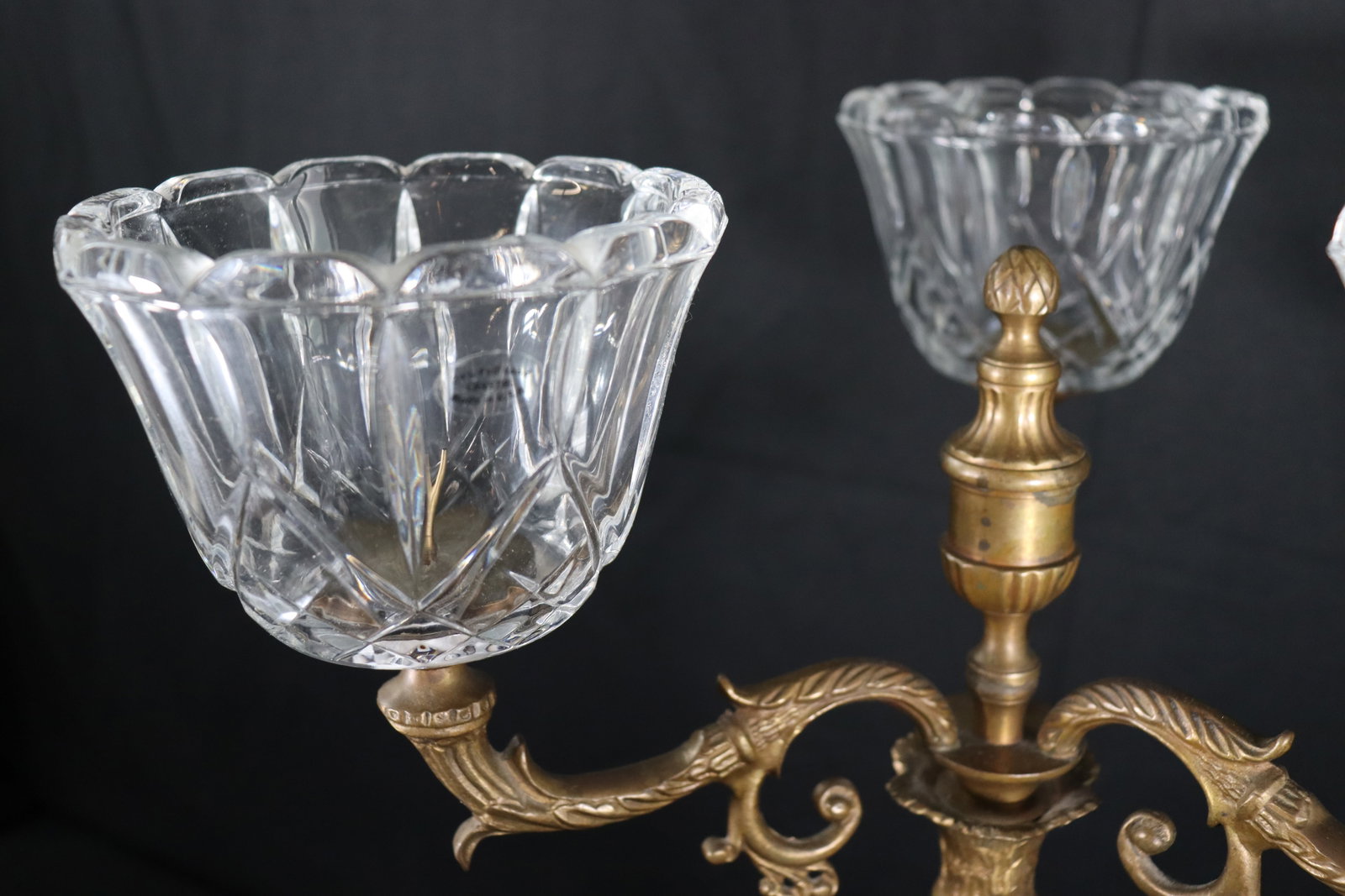 Candleholder three arm and Crystal - 4