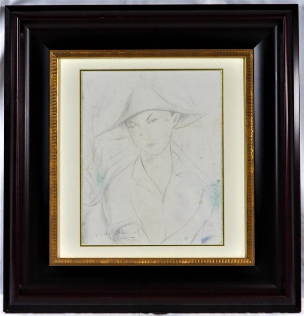 Framed drawing signed lower left Victor MANUEL - 4