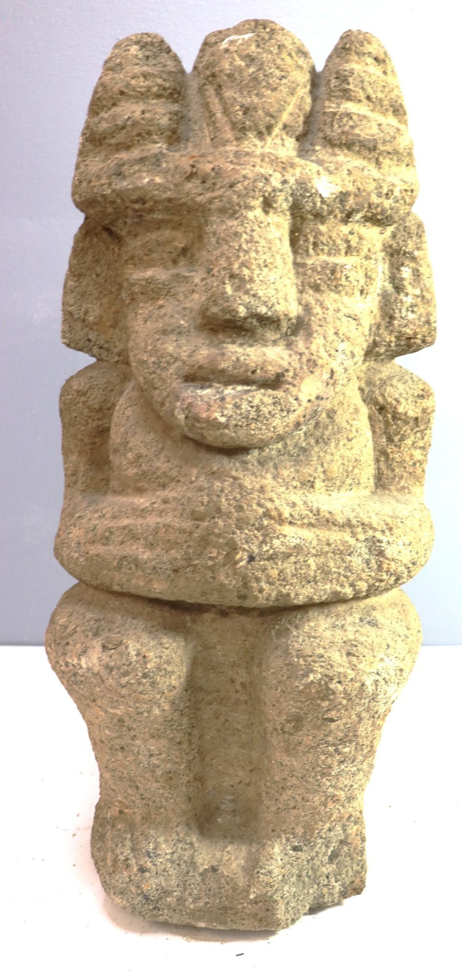 Ancient Mesoamerican Style Stone Effigy Figure Sc (1 of 6)