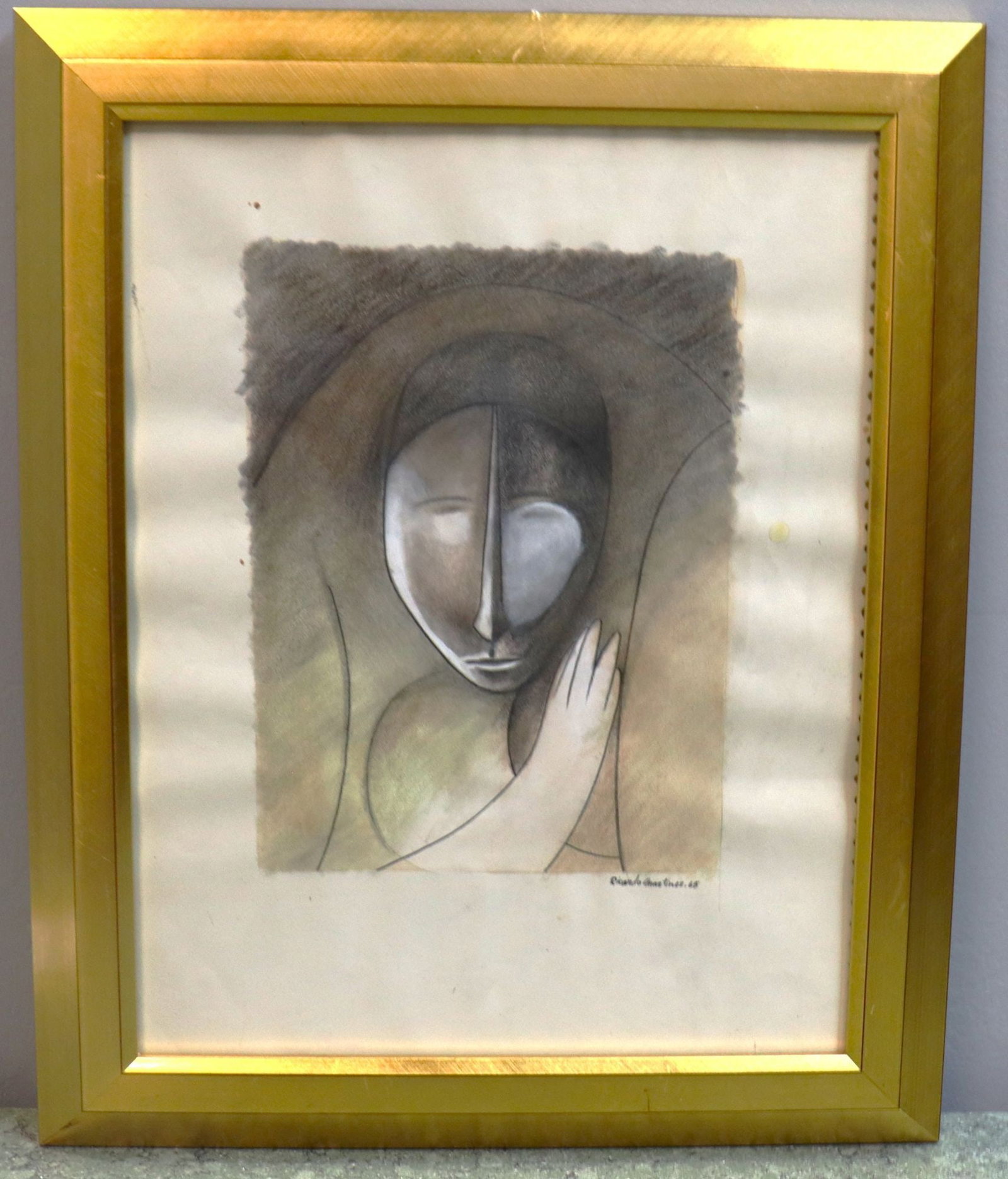 Ricardo Martinez de Hoyos Mixed Media Drawing, Ma (1 of 5)