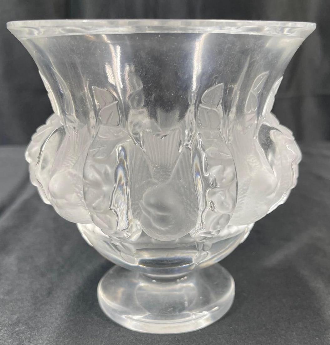 Lalique Frosted & Clear Crystal "Deux Tulipes" Va (1 of 6)