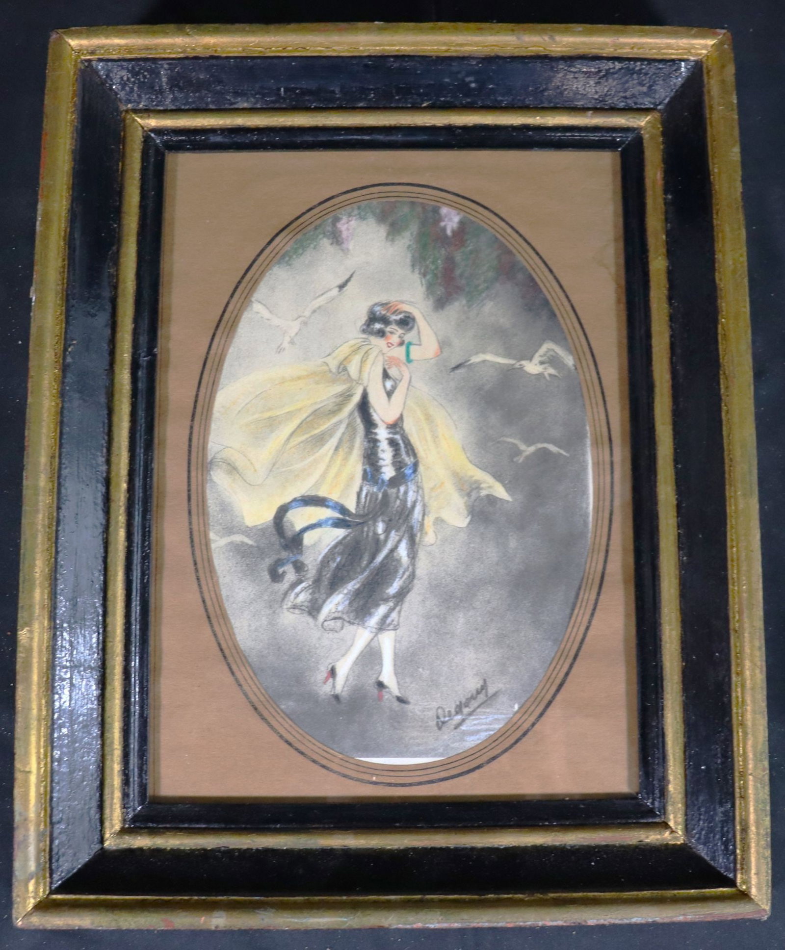 Nelly Degouy French Art Deco Lithographs Signed b (1 of 4)