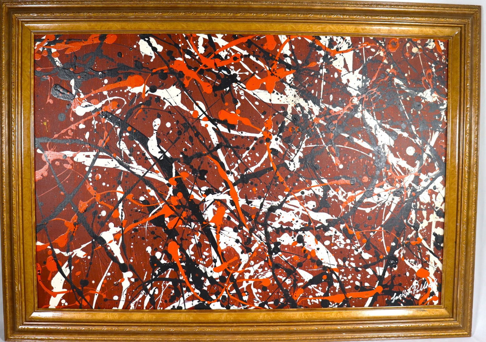 Jackson Pollock Style Abstract Expressionist Drip - 3