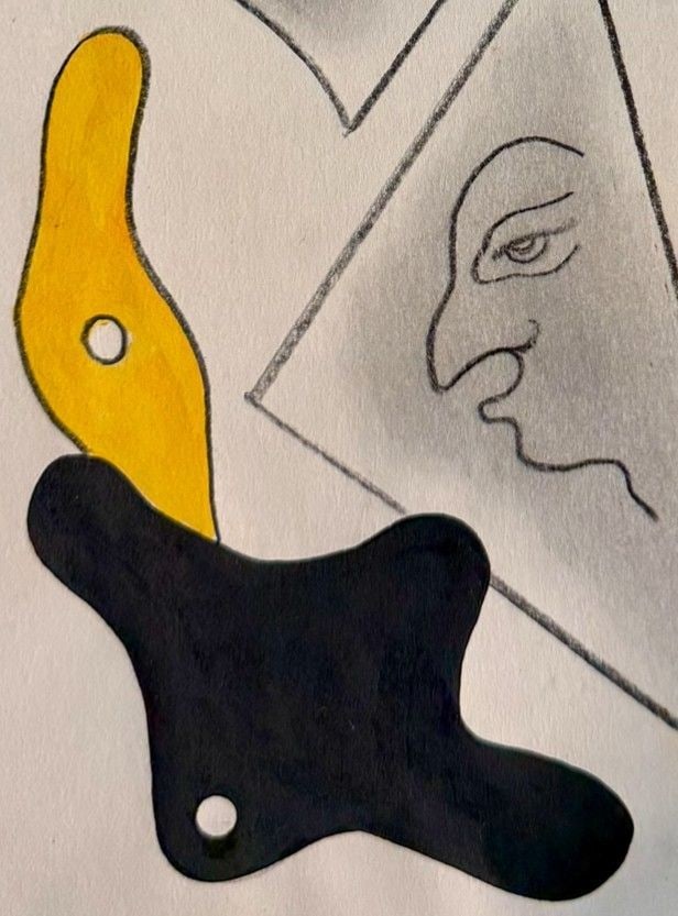 Carlos Merida (1970) Abstract Composition with Pr - 5