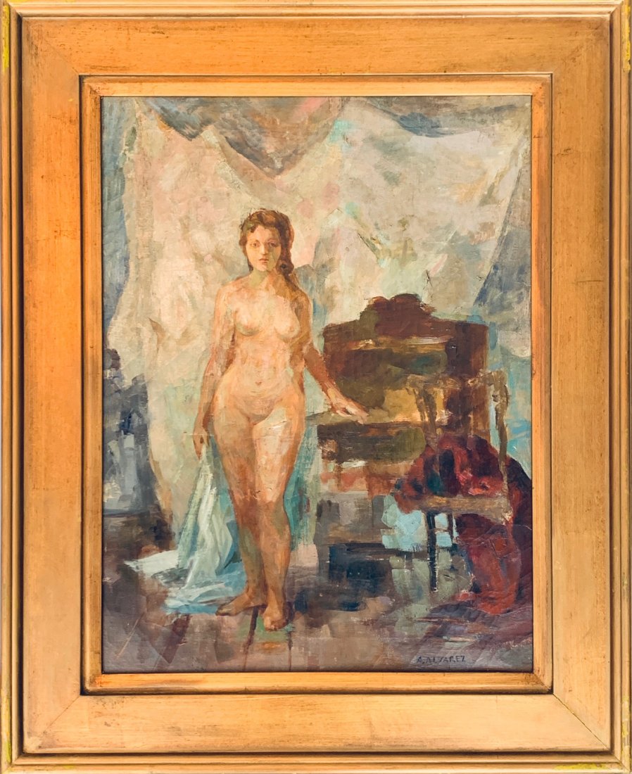 Mabel Alvarez (1891-1985) Oil/canvas 18x24”: Mabel Alvarez (1891-1985)Oil/canvas 18x24”