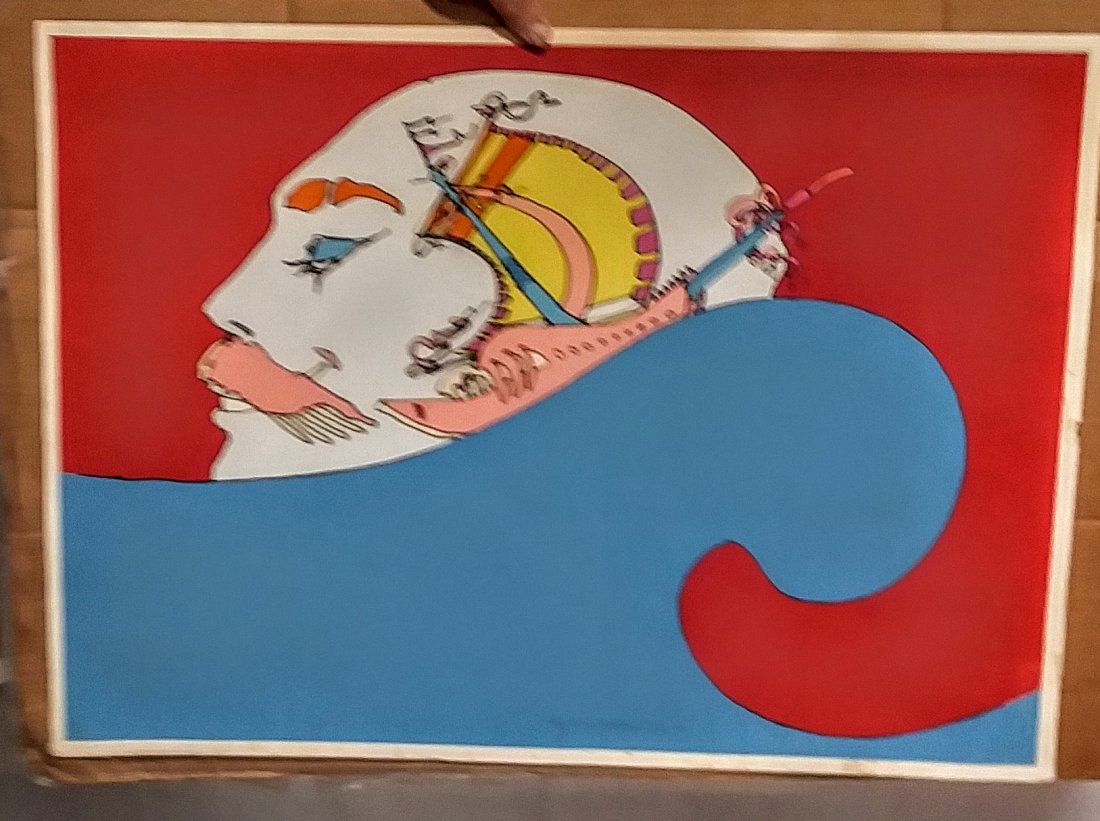 Original Peter Max on Paper: 30" x 22"