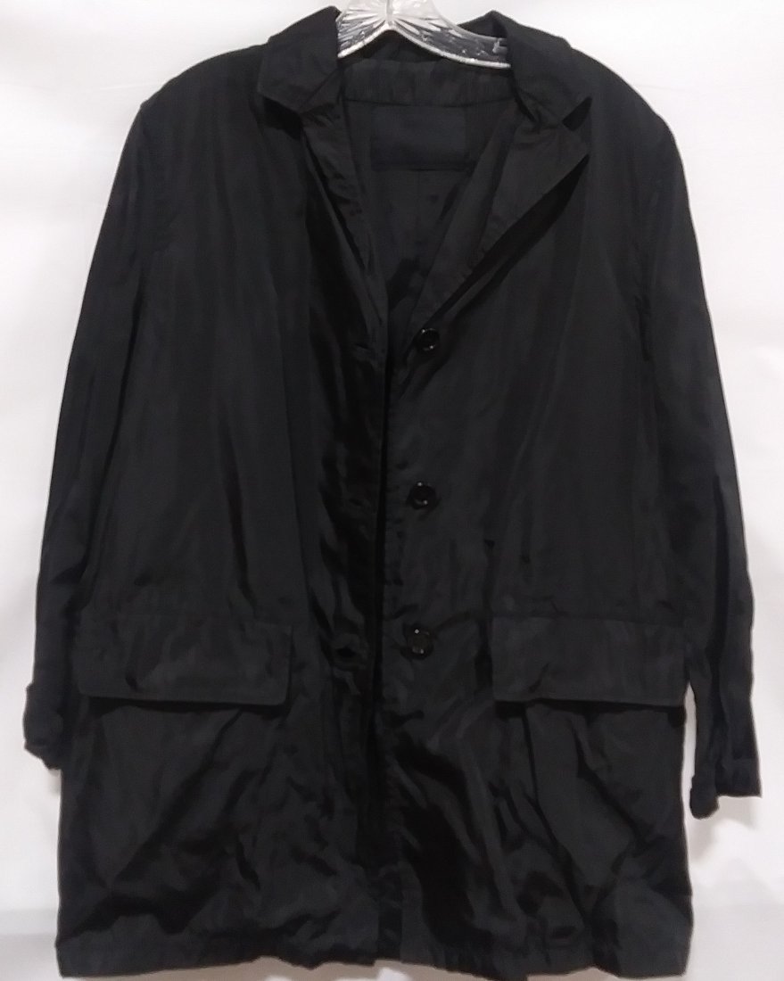 Prada black raincoat size medium: Prada black raincoat size medium