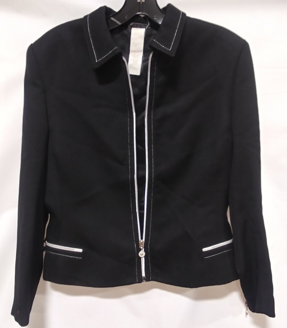 Versace Black zip up Blazer size small: Versace Black zip up Blazer size small
